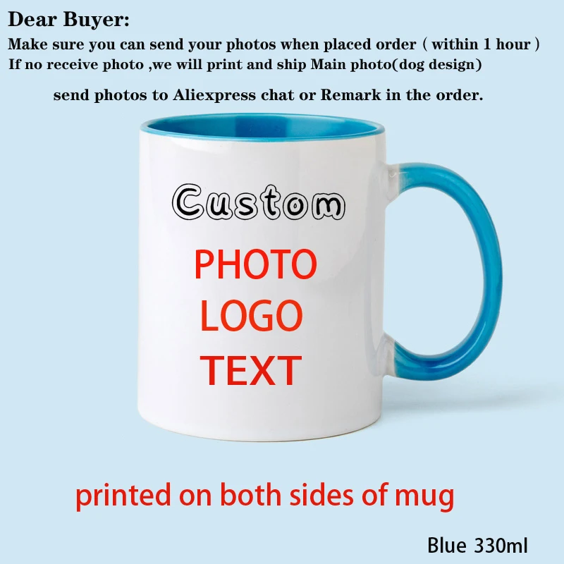 Personalized Photo Mug, Customize Family, Kids,Lovers,Logo, Text, Dog, Cat ,photos Mugs, Tea Milk Cup, Mother's Day Gift – Image 9