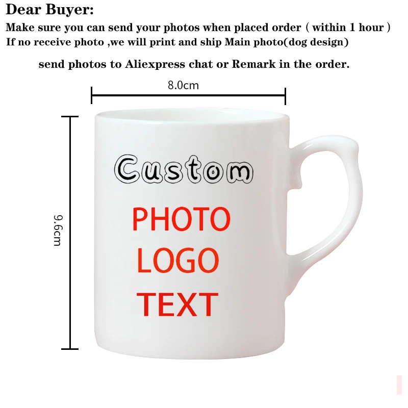 Personalized Photo Mug, Customize Family, Kids,Lovers,Logo, Text, Dog, Cat ,photos Mugs, Tea Milk Cup, Mother's Day Gift – Image 12