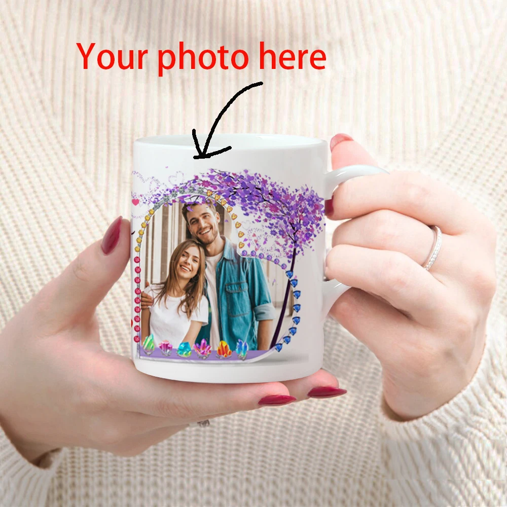 Personalized Photo Mug, Customize Family, Kids,Lovers,Logo, Text, Dog, Cat ,photos Mugs, Tea Milk Cup, Mother's Day Gift – Image 6