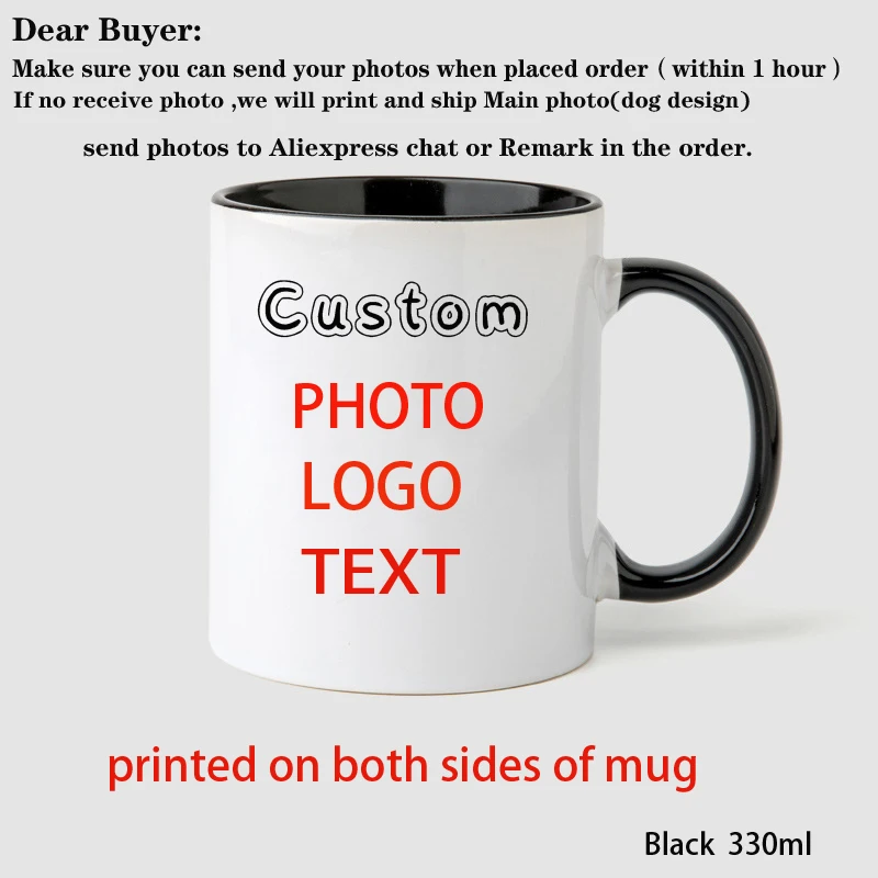 Personalized Photo Mug, Customize Family, Kids,Lovers,Logo, Text, Dog, Cat ,photos Mugs, Tea Milk Cup, Mother's Day Gift – Image 8