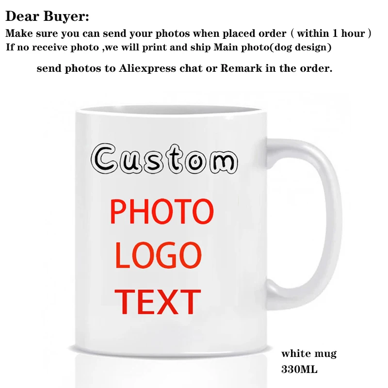 Personalized Photo Mug, Customize Family, Kids,Lovers,Logo, Text, Dog, Cat ,photos Mugs, Tea Milk Cup, Mother's Day Gift – Image 11